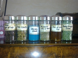 Home made potions ingredients